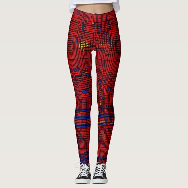"Digital Matrix Fusion Leggings" Leggings (Framsida)
