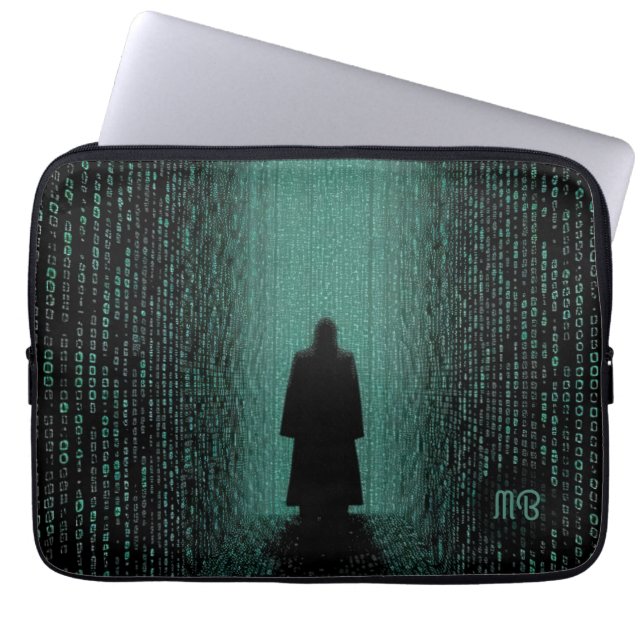 Digital Matrix Korridor Cyber Shadows Laptop Fodral (Framsidan)