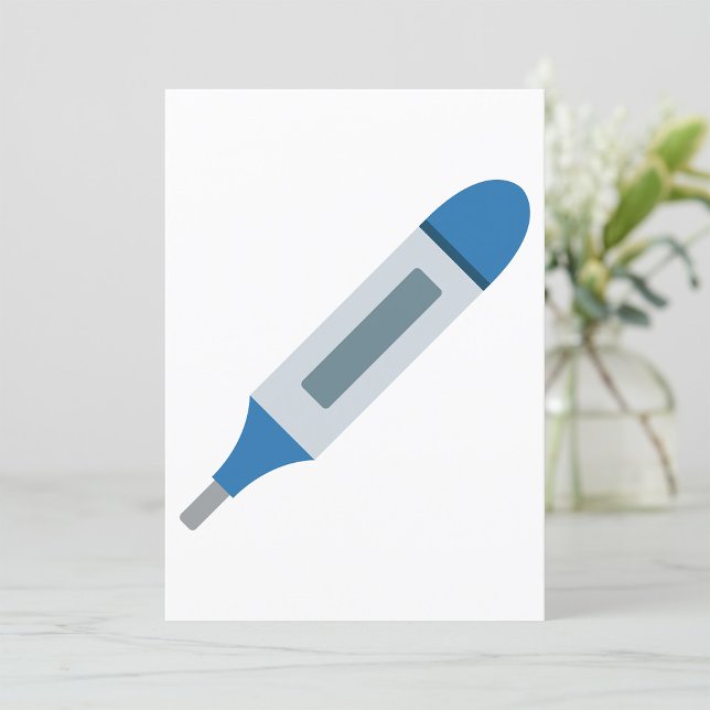 Digital Medicinsk Termometer Hälsa och Välbefinnan Inbjudningar (Skapare uppladdad)