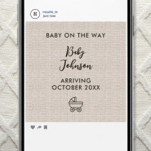 Digital minimalist linne lyx baby nyheter