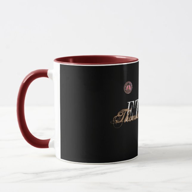 Digital Monogram Star-grafik Mugg (Vänster)