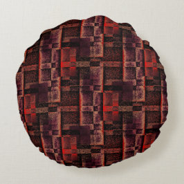 Digital montering av Red Granite Marble Rund Kudde