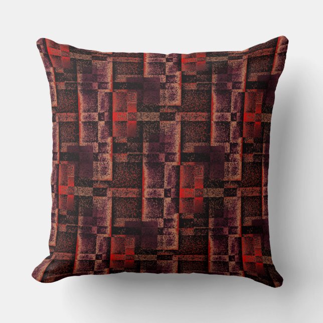 Digital montering av rött granitljus kudde (Framsida)