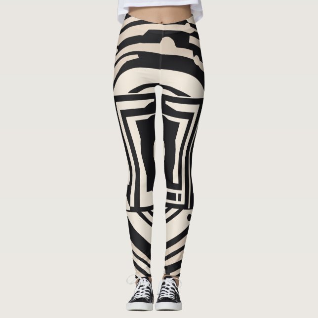 Digital muse Kvinnors bensin Leggings (Framsida)