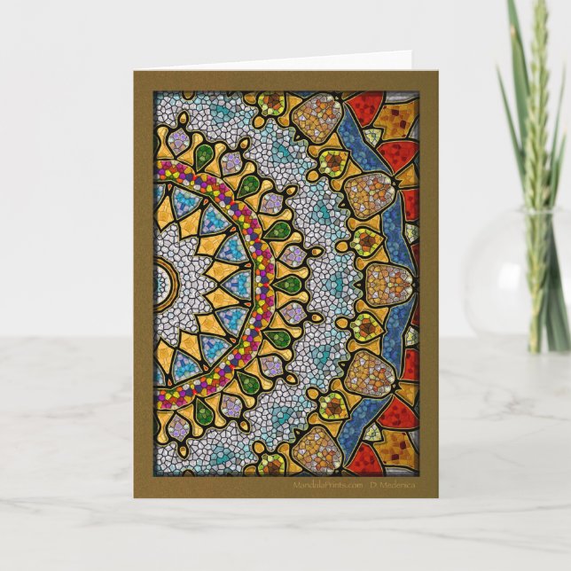 Digital Necklace Mandala Helgkort (Framsida)