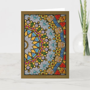 Digital Necklace Mandala Helgkort