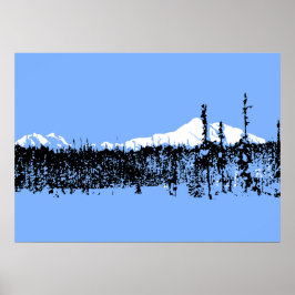 Digital nedladdning av Alaska Range Mountain Lands Poster
