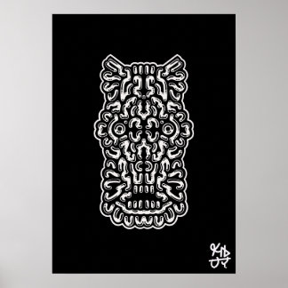 Digital nedladdningsbar fil - stötande unikt Ansik Poster