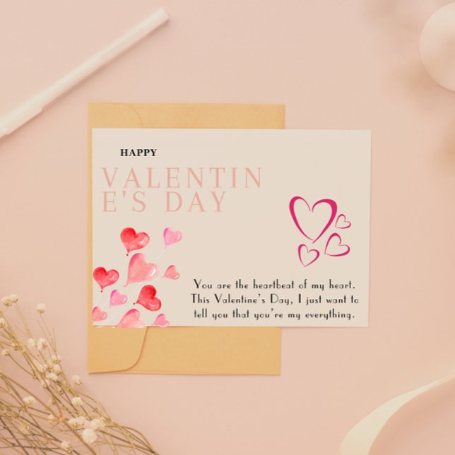 Digital nedladdningsbar utskrivbar valentinskort julkort (Digital Download Printable Valentine's Card)