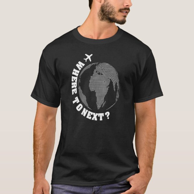 Digital Nomad Perpetual Traveler Freelancer Remote T Shirt (Framsida)