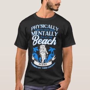 Digital Nomade Backpacker Helgdag World Resa Bali T Shirt