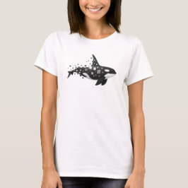 Digital Orca-upplösning - Cyber Ocean Series T Shirt