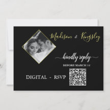 DIGITAL OSA Edgy svart fotomonogram Fab-kort