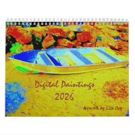 Digital Paintings, A 2026 Calendar by Liza Dey Kalender