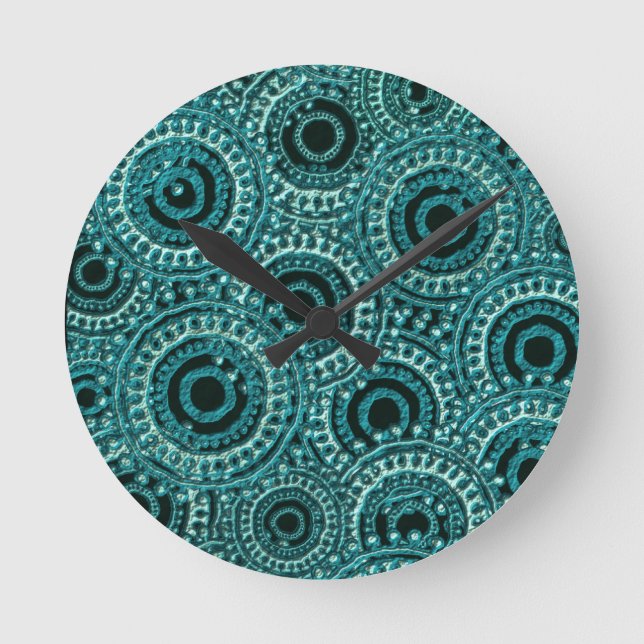 Digital Papper effekt Rund Klocka (Framsida)