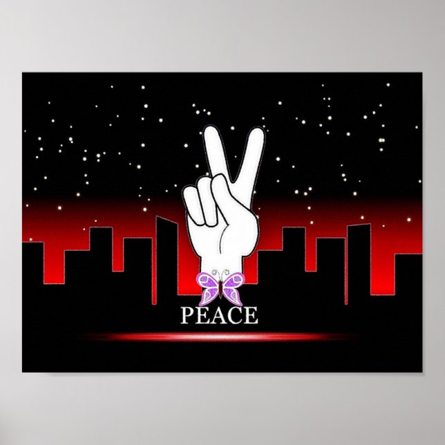 Digital Peace Art-Poster Poster (Framsidan)