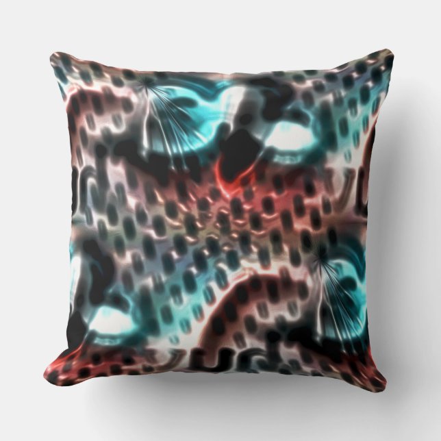 Digital perforerad bräddesign med bläck-droppar kudde (Framsida)