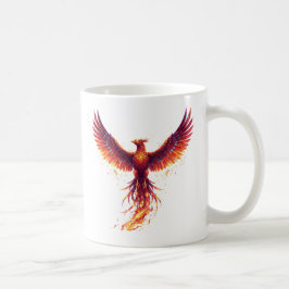 Digital Phoenix Återfödelse Ande Kaffemugg