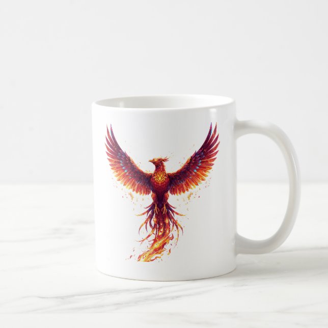 Digital Phoenix Rebirth Spirit Kaffemugg (Höger)