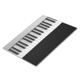 Digital piano tangentbord anteckningsblock