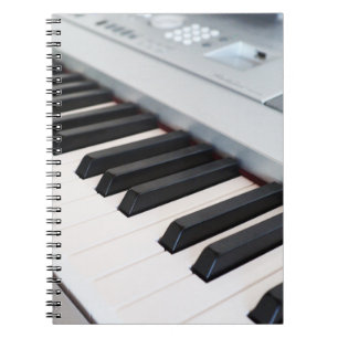 Digital piano tangentbord anteckningsbok