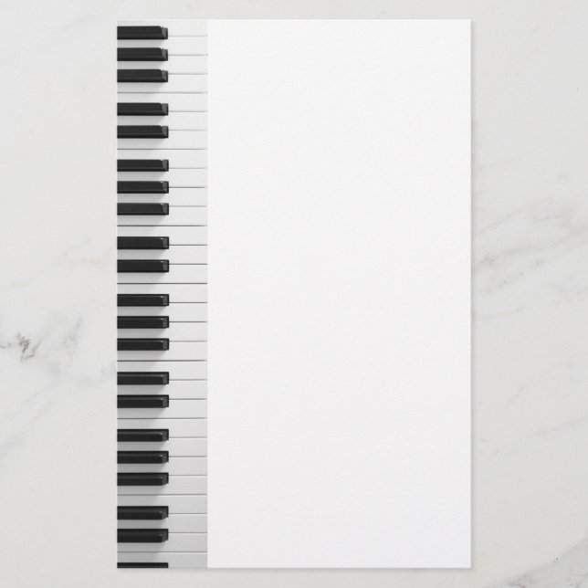 Digital piano tangentbord brevpapper (Framsida)