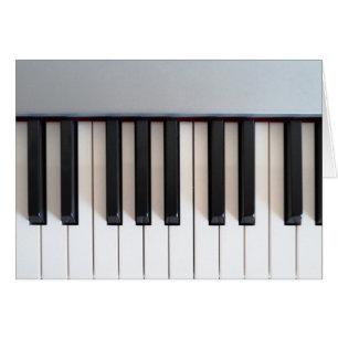 Digital piano tangentbord hälsningskort