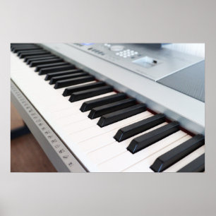 Digital piano tangentbord poster