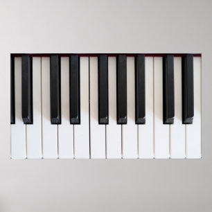 Digital piano tangentbord poster