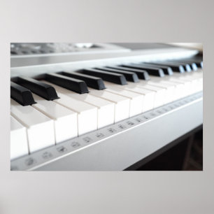 Digital piano tangentbord poster