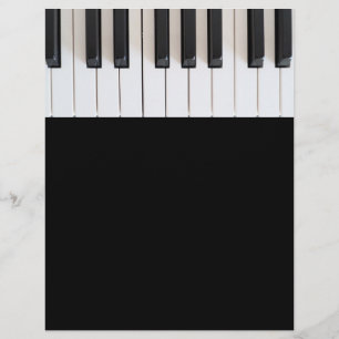 Digital piano tangentbord reklamblad
