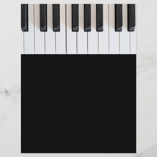 Digital piano tangentbord reklamblad (Framsidan)
