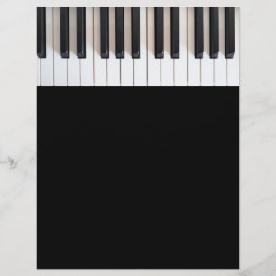 Digital piano tangentbord reklamblad