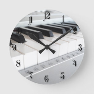 Digital piano tangentbord rund klocka
