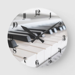 Digital piano tangentbord rund klocka