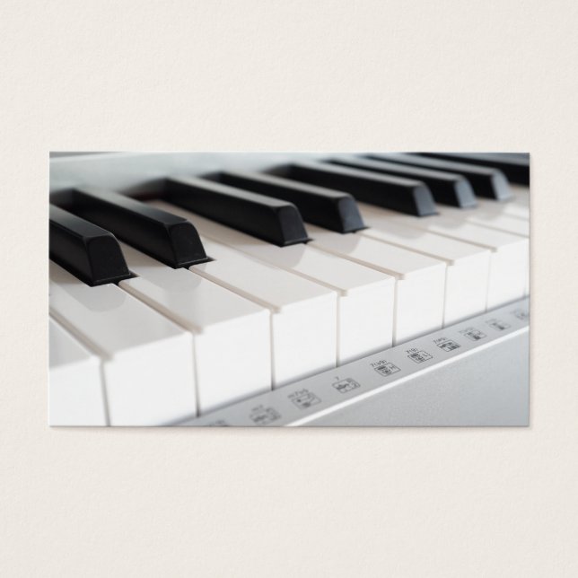 Digital piano tangentbord visitkort (Framsidan)