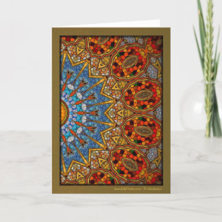 Digital Pond Mandala Helgkort