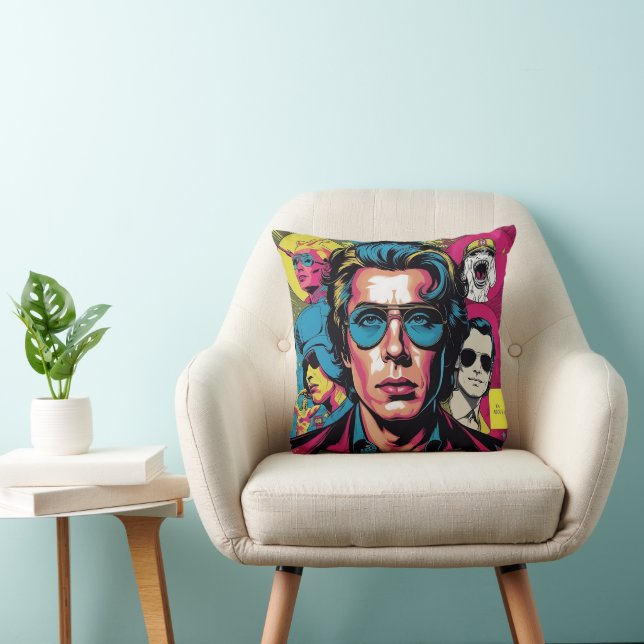 Digital Pop Art Stil Kudde (Stol)