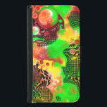 Digital Pour Painting Autumn Färg Fluid Art Plånboksfodral För Samsung Galaxy S5<br><div class="desc">Orange,  svartvit,  burgig,  gult och lime green digital pour-tavla art.</div>