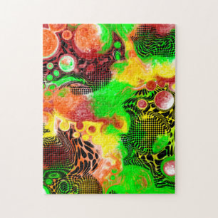 Digital Pour Painting Fluid Art Pussel