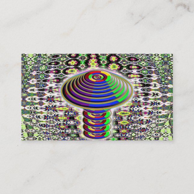 Digital Rainbow Mushroom - ADD ORD Visitkort (Framsida)