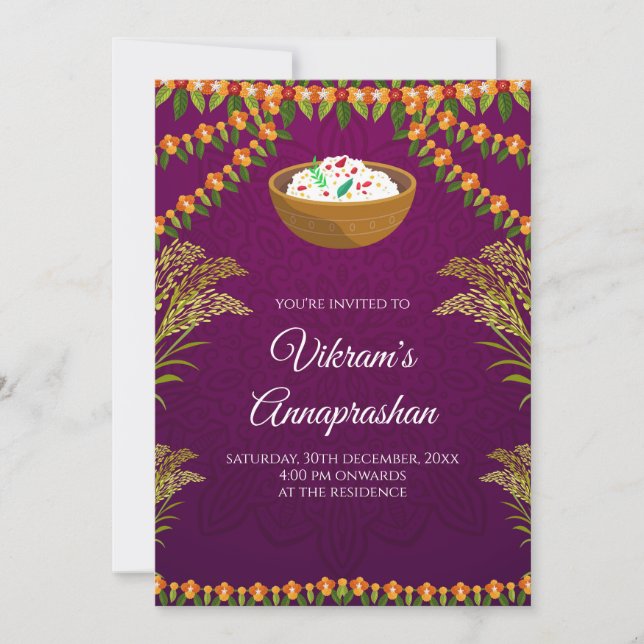 Digital Ris matande inbjudningar från inbjudan Ann (Framsida)