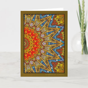 Digital Ro Mandala Helgkort