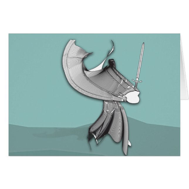 Digital Samurai Hälsningskort (Framsidan Horizontal)