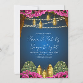 Digital Sangeet-inbjudan & bröllop Sangeet-kort Inbjudningar