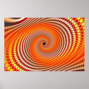 Digital signalljus - Fractalaffisch Poster
