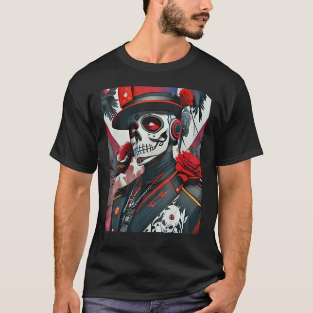 Digital Skull-soldat T Shirt (Framsida)