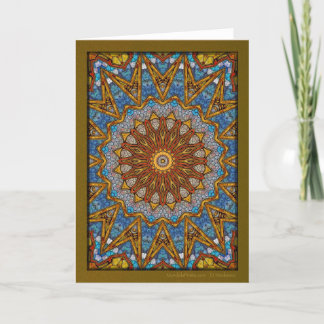 Digital Sol Mandala Helgkort
