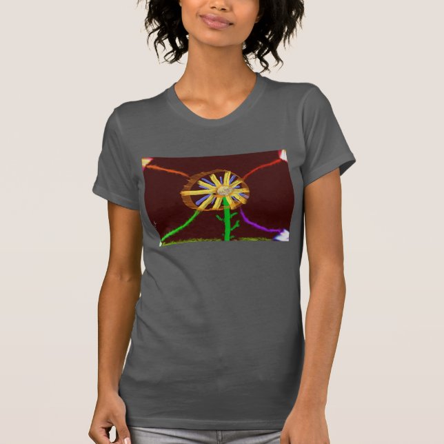 Digital Sunflower Women's T-Shirt (Framsida)