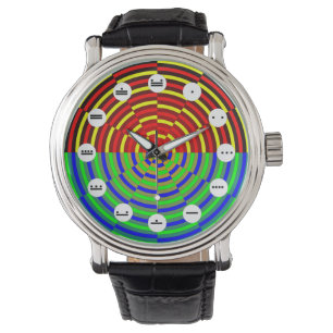 Digital Sunset (Mayan Ansikte) av Kenneth Yoncich Armbandsur